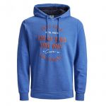 Jack & Jones Herren Kapuzenpullover Jcojames Sweat Hoodie Blau