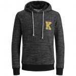 Jack & Jones Kapuzenpullover Jortime Sweat Hood Herren Schwarz