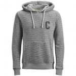 Jack & Jones Kapuzenpullover Jortime Sweat Hood Herren Grau