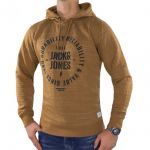 Jack & Jones Kapuzenpullover Jcojaso Sweat Hood Herren Goldgelb