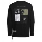 Jack & Jones Pullover Jcodissolve Sweatshirt Herren Schwarz