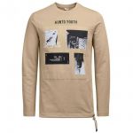 Jack & Jones Pullover Jcodissolve Sweatshirt Herren Braun