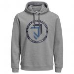 Jack & Jones Herren Kapuzenpullover Jcolano Sweat Hoodie Hellgrau