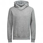 Jack & Jones Kapuzenpullover Jorcrooner Sweat Hoodie Herren Grau