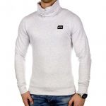 Jack & Jones Sweatshirt Jcogola Hochkragen Pullover High Neck Sweat Wei�