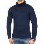 Jack & Jones Sweatshirt Jcogola Hochkragen Pullover High Neck Sweat Dunkelblau