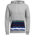 Jack & Jones Kapuzenpullover Jorproud Sweat Hoodie Herren Grau