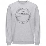Jack & Jones Pullover Jcotell Sweat Crew Neck Sweatshirt Herren Grau