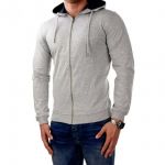 Jack & Jones Herren Sweatjacke SUPER Hellgrau
