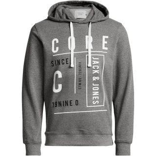 Jack & Jones Herren Kapuzenpullover Hoodie Jcomodern Trendy Grau