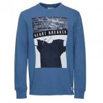 Jack & Jones Herren Pullover Jorlady Sweatshirt Blau