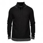 Jack & Jones Herren Strickpullover Hochkragen TITLI Schwarz