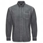 Jack & Jones Herren Hemd Jorcrushed Shirt Ls Freizeithemd Acid Wash Anthrazit