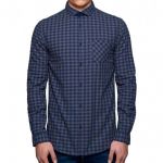 Jack & Jones Herren Hemd Sim Shirt One Pocket Ls Kariert Blau