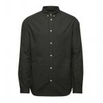 JACK & JONES Herren Hemd Clark Shirt One Pocket Langarm Einfarbig Button-Down Pirate Black (helles Schwarz)