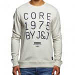 Jack & Jones Pullover Jcofidler Sweatshirt Rundhals Print Herren Wei�