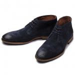 Selected Homme Herren Suede Boots Shdbolton Business-Schuhe Leder Kurzschaft Blau