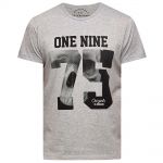 JACK & JONES Herren T-Shirt Jordeadly Sommer Baumwolle Print Rundhals Slim Fit Grau