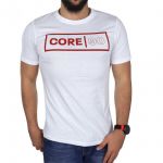 JACK & JONES Herren T-Shirt Jcocool Sommer Baumwolle Print Rundhals Slim Fit Wei�