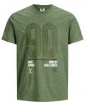 JACK & JONES Herren T-Shirt Jcolucas Sommer Baumwolle Print Rundhals Slim Fit Gr�n