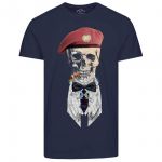 JACK & JONES Herren T-Shirt Jornew Nuage Sommer Baumwolle Rundhals Slim Fit Dunkelblau