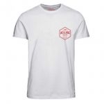 JACK & JONES Herren T-Shirt Jorcall 2 Sommer Baumwolle Print Rundhals Slim Fit Wei�