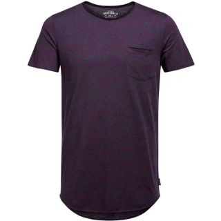 JACK & JONES Herren T-Shirt Jorrocket Tee Melange Basic Streetwear Tall & Slim Rot