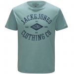 JACK & JONES Herren T-Shirt Jordiamond Sommer Baumwolle Rundhals Regular Fit Hellblau