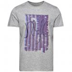 JACK & JONES Herren T-Shirt Jorcall Sommer Baumwolle Print Rundhals Slim Fit Hellgrau (Melange)
