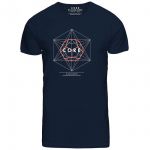 JACK & JONES Herren T-Shirt Jcofaster 4 Sommer Baumwolle Print Rundhals Slim Fit Navyblau