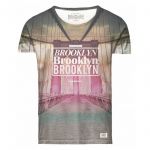JACK & JONES Herren T-Shirt Jorriru Sommer Baumwolle Print Rundhals Slim Fit Gr�n
