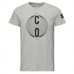 JACK & JONES Herren T-Shirt Jconing Sommer Baumwolle Print Rundhals Tall & Slim Grau