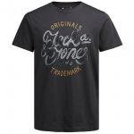 JACK & JONES Herren T-Shirt Jorpaintlogo Sommer Baumwolle Rundhals Regular Fit Dunkelgrau