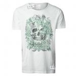 JACK & JONES Herren T-Shirt Jortop Sommer Baumwolle Print Rundhals Regular Fit Wei�