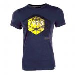 JACK & JONES Herren T-Shirt Jcodepth Sommer Baumwolle Print Rundhals Slim Fit Black Navy