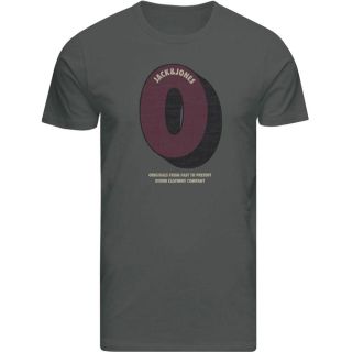 JACK & JONES Herren T-Shirt Jorbuy Always 9 Sommer Baumwolle Rundhals Slim Fit Pirate Black (helles Schwarz)