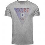 JACK & JONES Herren T-Shirt Jcoeight Sommer Baumwolle Print Rundhals Slim Fit Hellgrau (Melange)