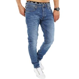 Jack & Jones Herren Jeans Jjitim 078 Jjitim 068 Jjitim 006 Slim (Fit) Straight Blue Denim 078