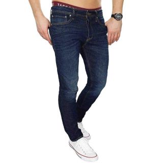 Jack & Jones Herren Jeans Jjitim 078 Jjitim 068 Jjitim 006 Slim (Fit) Straight Dark Blue Denim 006