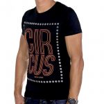 JACK & JONES Herren T-Shirt Jorfaster 3 Sommer Baumwolle Print Rundhals Slim Fit Black Navy