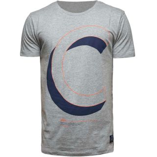 JACK & JONES Herren T-Shirt Jcoeton Sommer Baumwolle Print Rundhals Slim Fit Hellgrau