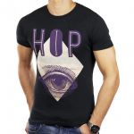 JACK & JONES Herren T-Shirt Jorsmoke Sommer Baumwolle Rundhals Print Regular Fit Black Navy (AUGE)