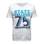 JACK & JONES Herren T-Shirt Jorsalling Sommer Baumwolle Print Rundhals Slim Fit Grau
