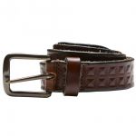 Jack & Jones Herren Lederg�rtel JJFAKE LEATHER BELT Braun