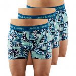 Jack & Jones Herren Panties LETTERING BROOKLYN 3er Pack Gr�n - 3er Pack