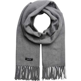 Jack & Jones Schal Jacsolid Woven Scarf Webschal Herren Damen Unisex Winterschal Grau