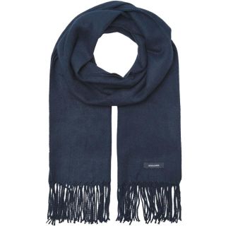 Jack & Jones Schal Jacsolid Woven Scarf Webschal Herren Damen Unisex Winterschal Dunkelblau