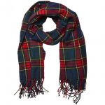 Jack & Jones Herren Webschal Jjchecked Woven Scarf Blau/Rot