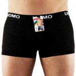 Uomo Herren Boxershort Hombre Multipack Mehrfarbig Grau Blau Schwarz Unterhose Schwarz Einzeln