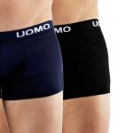 Uomo Herren Boxershort Hombre Multipack Mehrfarbig Grau Blau Schwarz Unterhose 2er Pack 2